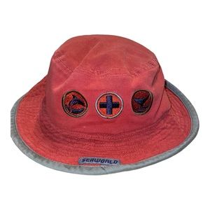 Rare Vintage Seaworld AQUA Aquatic Quantum Underwater Adventure Bucket Hat